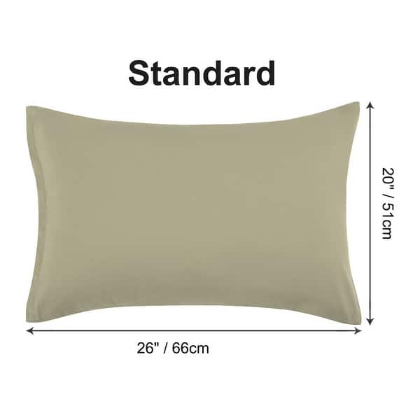 dimension image slide 14 of 39, 2 Pcs Zippered Pillowcases, Brushed Microfiber Pillow Case Cover