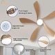 preview thumbnail 53 of 118, Sofucor 45/52 Inch Ceiling Fan with Remote & Lights Quiet DC Motor 5 Blade High CFM Modern Fan