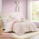 preview thumbnail 77 of 82, Callie Cotton Jacquard Pom Pom Comforter Set by Intelligent Design Kids Full - Queen/Pink Multi - Full - Queen