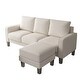 preview thumbnail 14 of 22, Modern Comfortable Living Room Furniture L Shape Sofa with Ottoman in Fabric with High Quality Wood and Durable Metal Legs