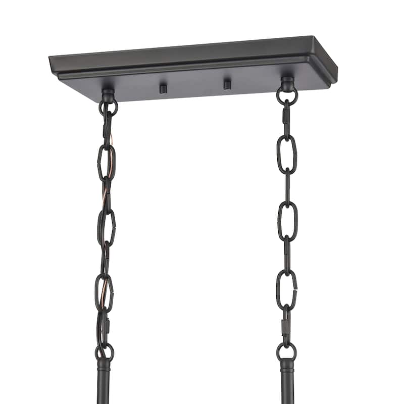 Elk Home Ellisville Matte Black Finish 6 Light Chandelier