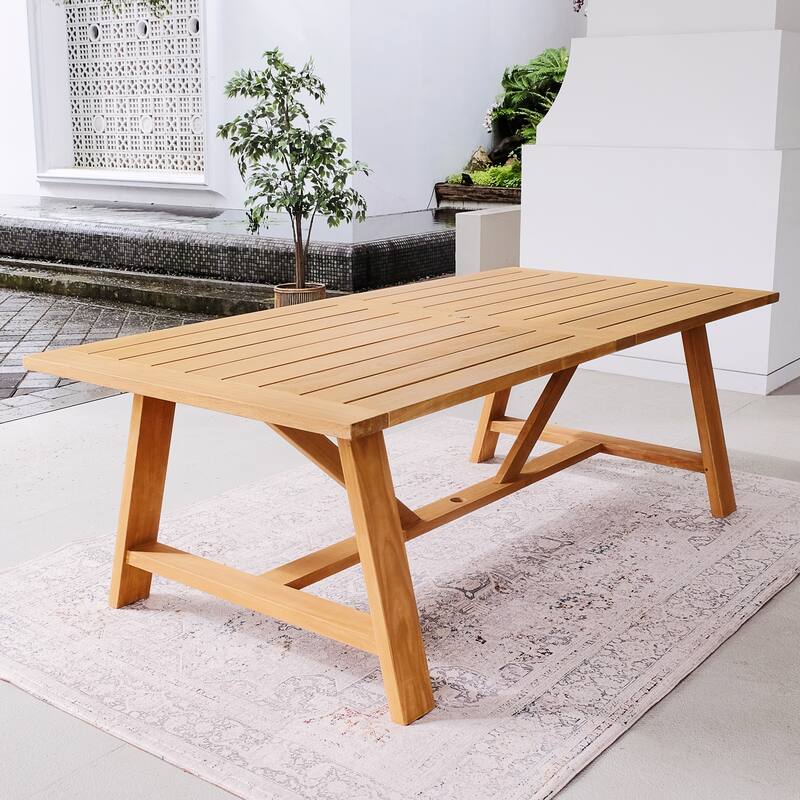 Cambridge Casual Zephyr 7-piece Teak Outdoor Dining Set