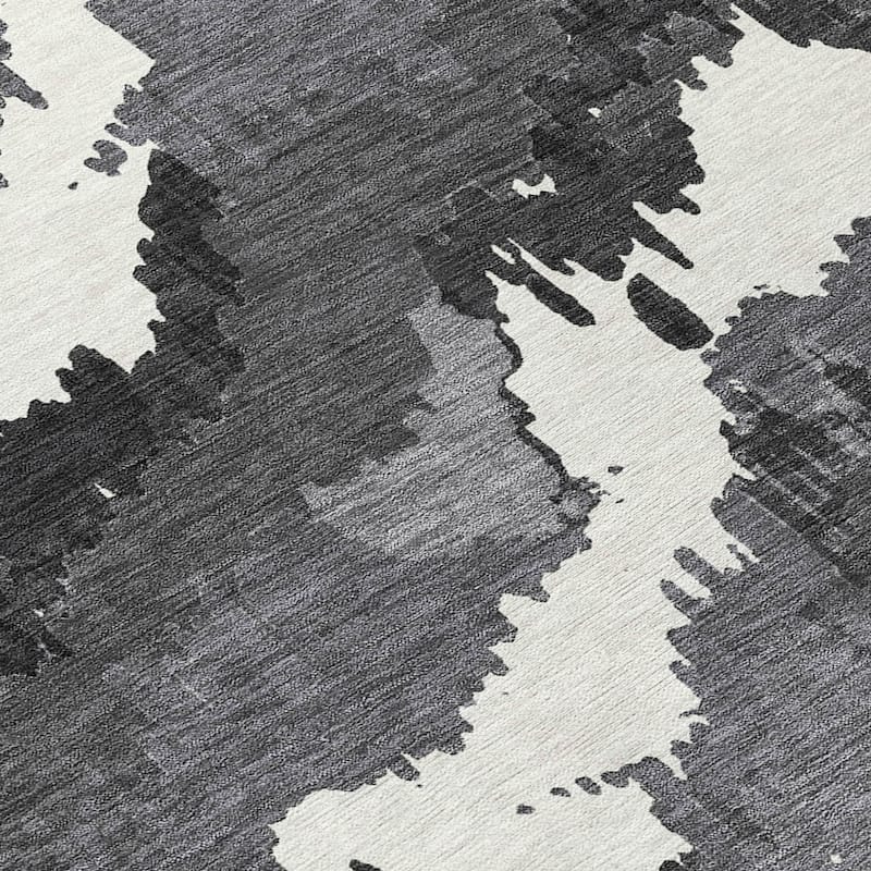Machine Washable Indoor/ Outdoor Chantille Ombre Abstract Rug