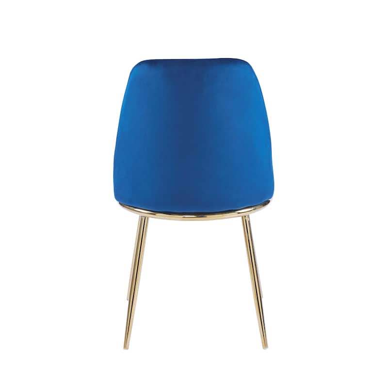 Porthos Home Dani Dining Chairs Set of 2, Velvet Upholstery, Gold Legs