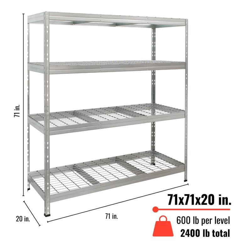 Rust resistant Big Heavy Duty NSF Certified Shelving Collection.