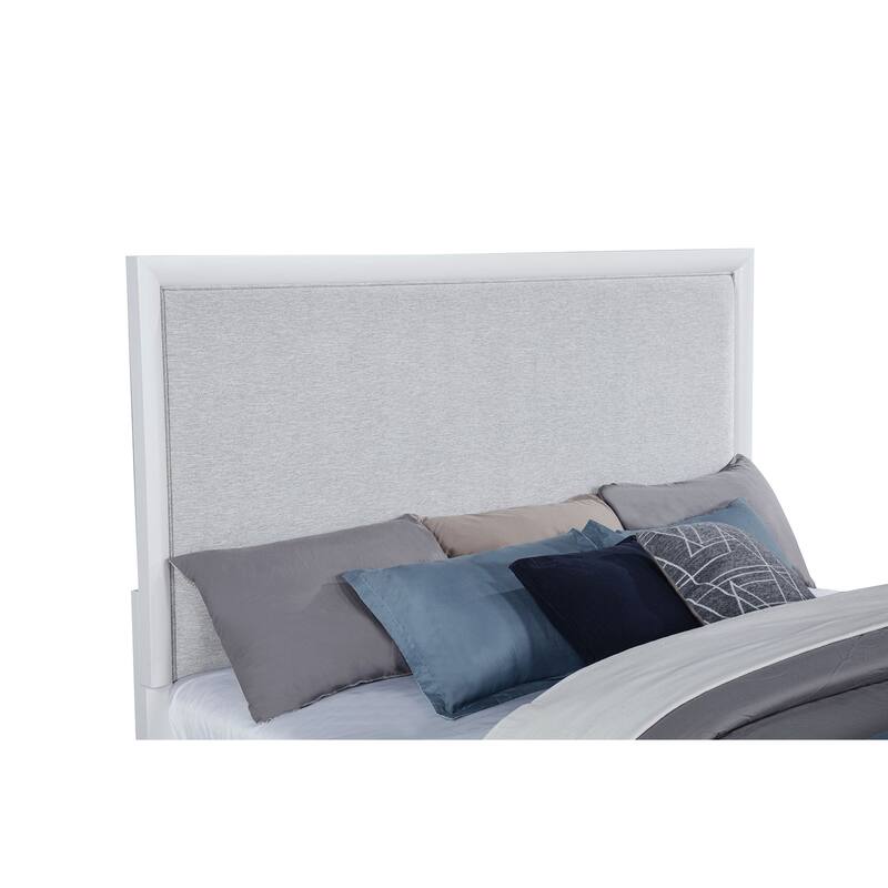 Gracemont 57-inch Panel Bed Grey and White