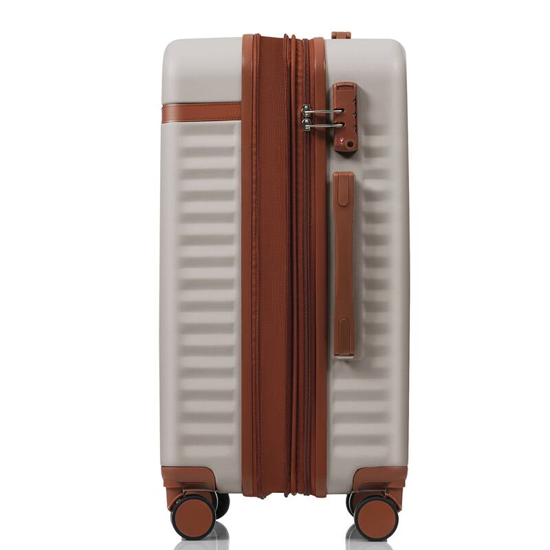 Luggage Set of 3, 20inch with USB Port, front opening design Airline Certified Carry on Luggage, ABS Hard Shell Luggage