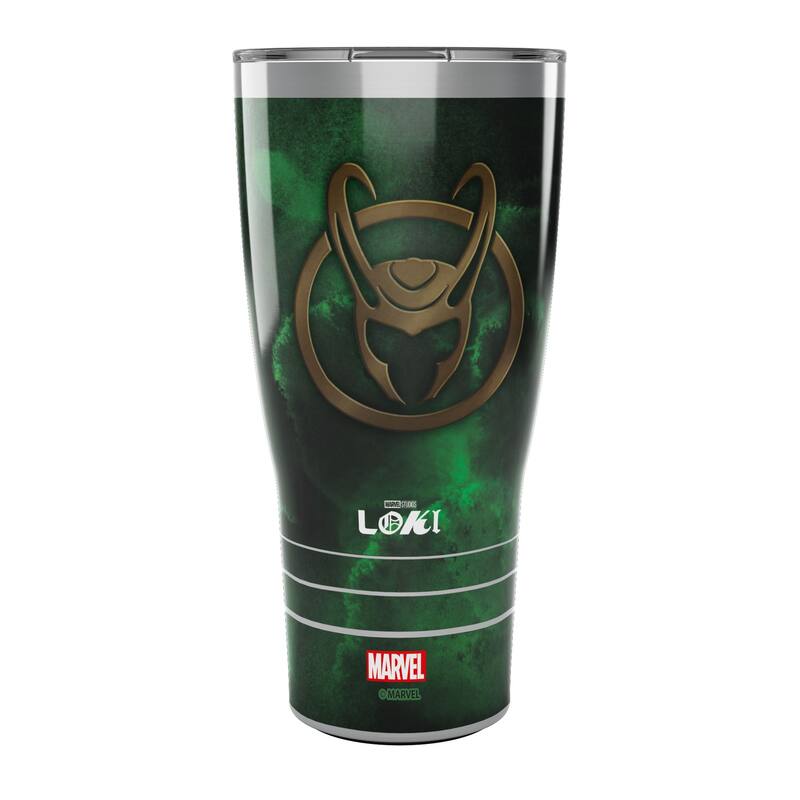 Tervis Traveler Traveler Marvel Loki Green Crest Triple Walled Insulated Travel Tumbler, Stainless Steel - 30oz