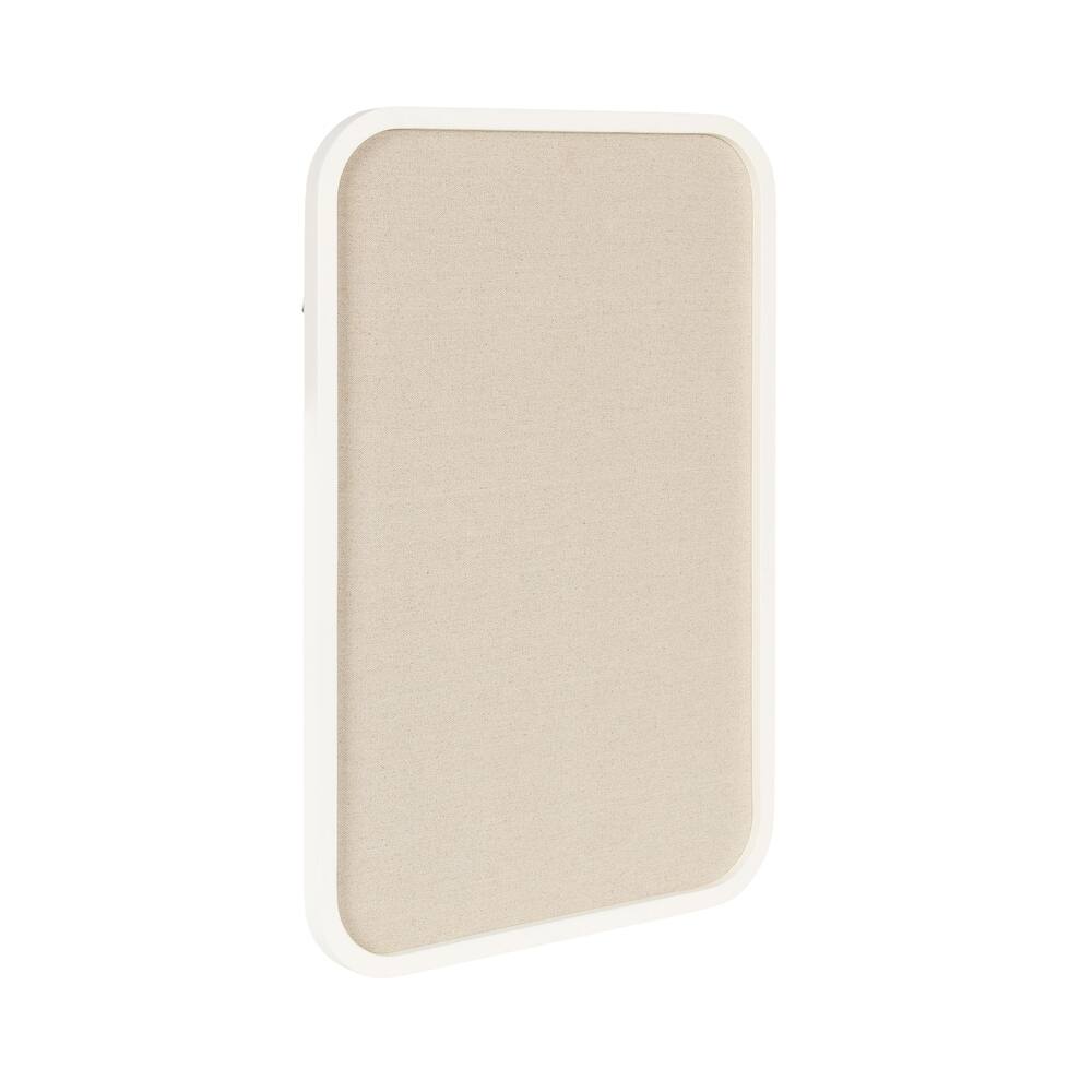 Kate and Laurel Hutton Wood Framed Fabric Pinboard