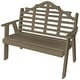 preview thumbnail 9 of 12, Poly 4' Marlboro Garden Bench Weathered Wood