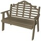 preview thumbnail 14 of 12, Poly 5' Marlboro Garden Bench Weathered Wood