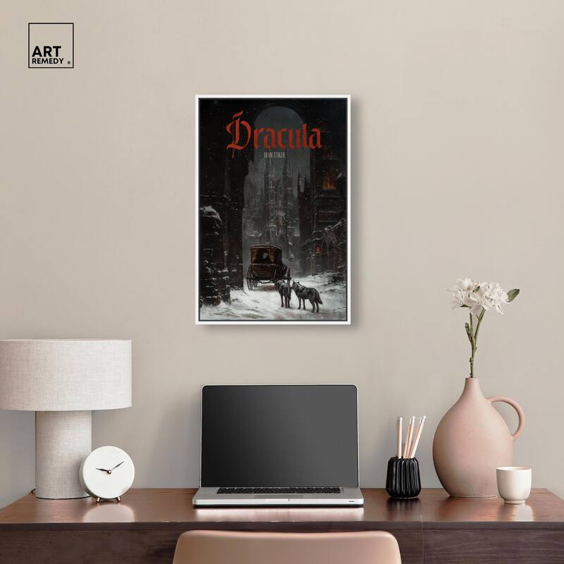 Dracula Gothic Cover Canvas by Art Remedy