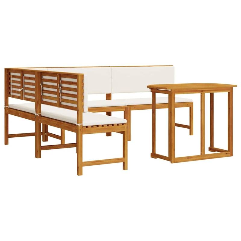 vidaXL Garden Bench Set Brown solid acacia wood - 20 x 35 x 30