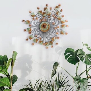 Sunjoy Decorative Burst Wall Art - 37.5" L x 34.25" W x 0.79" Depth