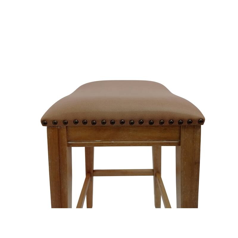 Carolina Living Sawyer 30" Saddle Barstool - Set of 2