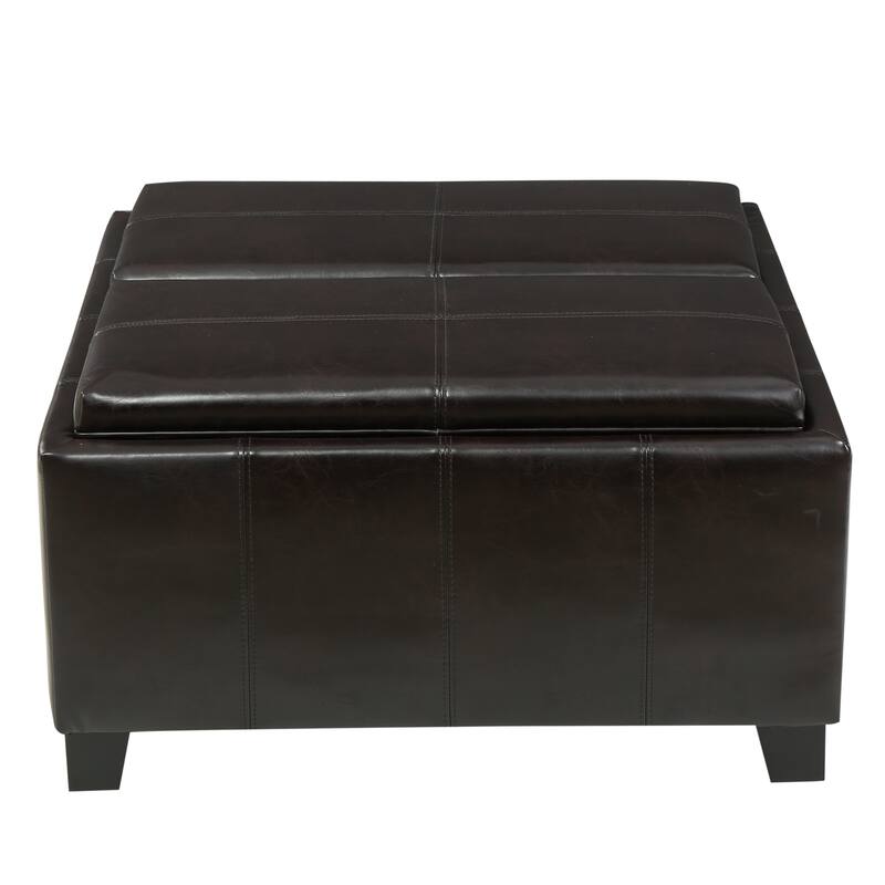 Mansfield Tray-top Storage Ottoman by Christopher Knight Home