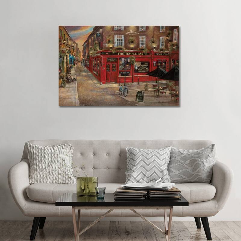 iCanvas "The Temple Bar" by Ruane Manning Canvas Print - 32x48x1.5