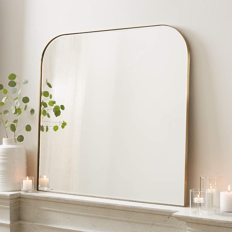 TEHOME Decole Arch Metal Wall Mirror