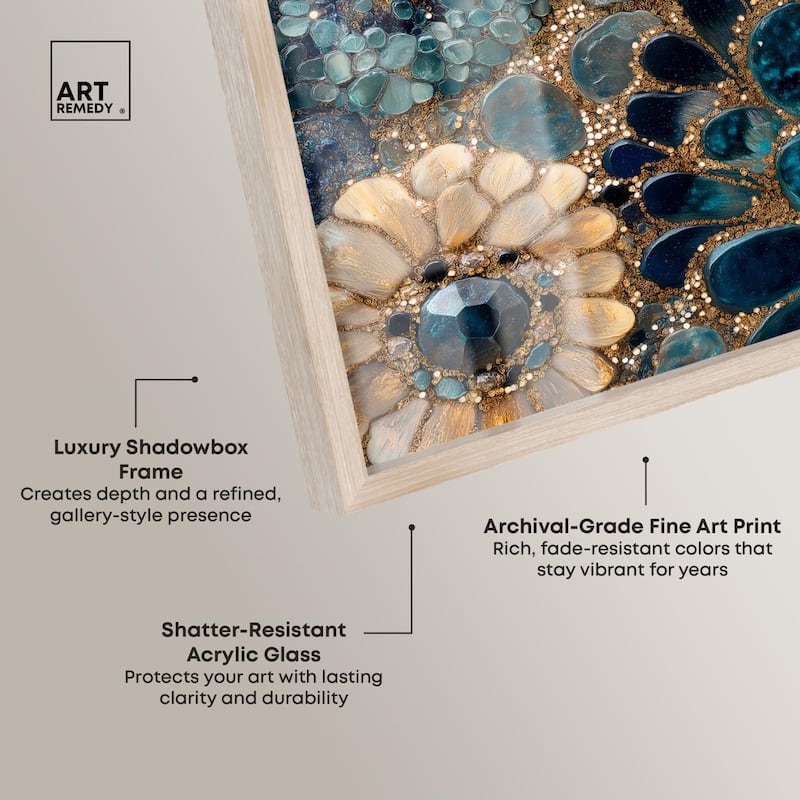 Opulent Geode III Shadowbox by Art Remedy
