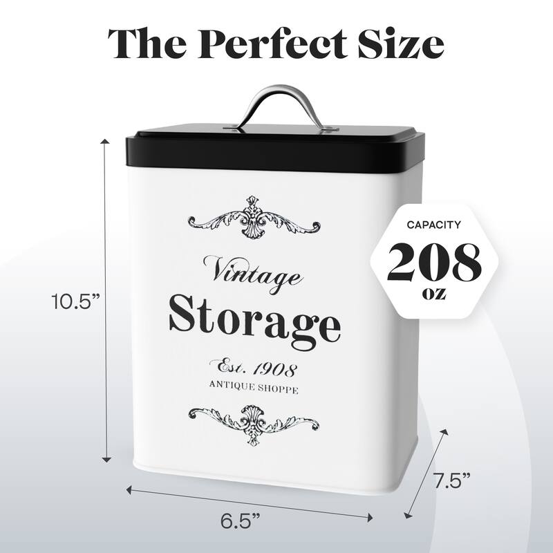 Amici Home Antique Shoppe Vintage Metal Canister