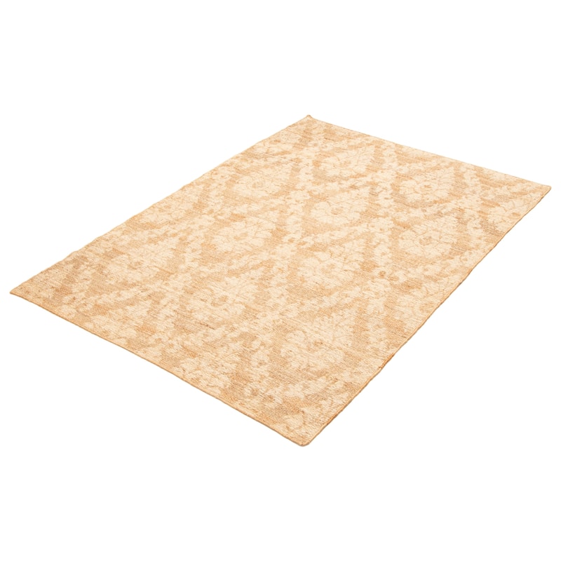 ECARPETGALLERY Flat-Weave Palas Denizli Tan Jute Kilim - 5'4 x 7'5