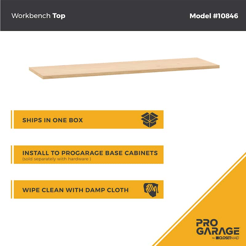 ClosetMaid ProGarage Rubberwood Workbench Top