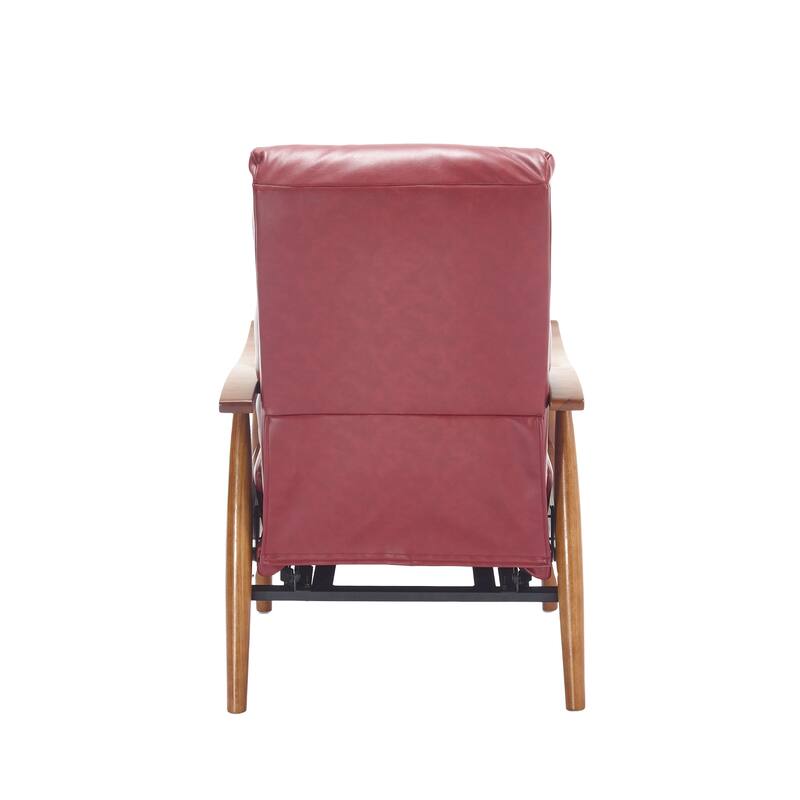 Modern 26.38" Upholstered Adjustable Chaise Lounge Chair with Wood Frame for Living Room