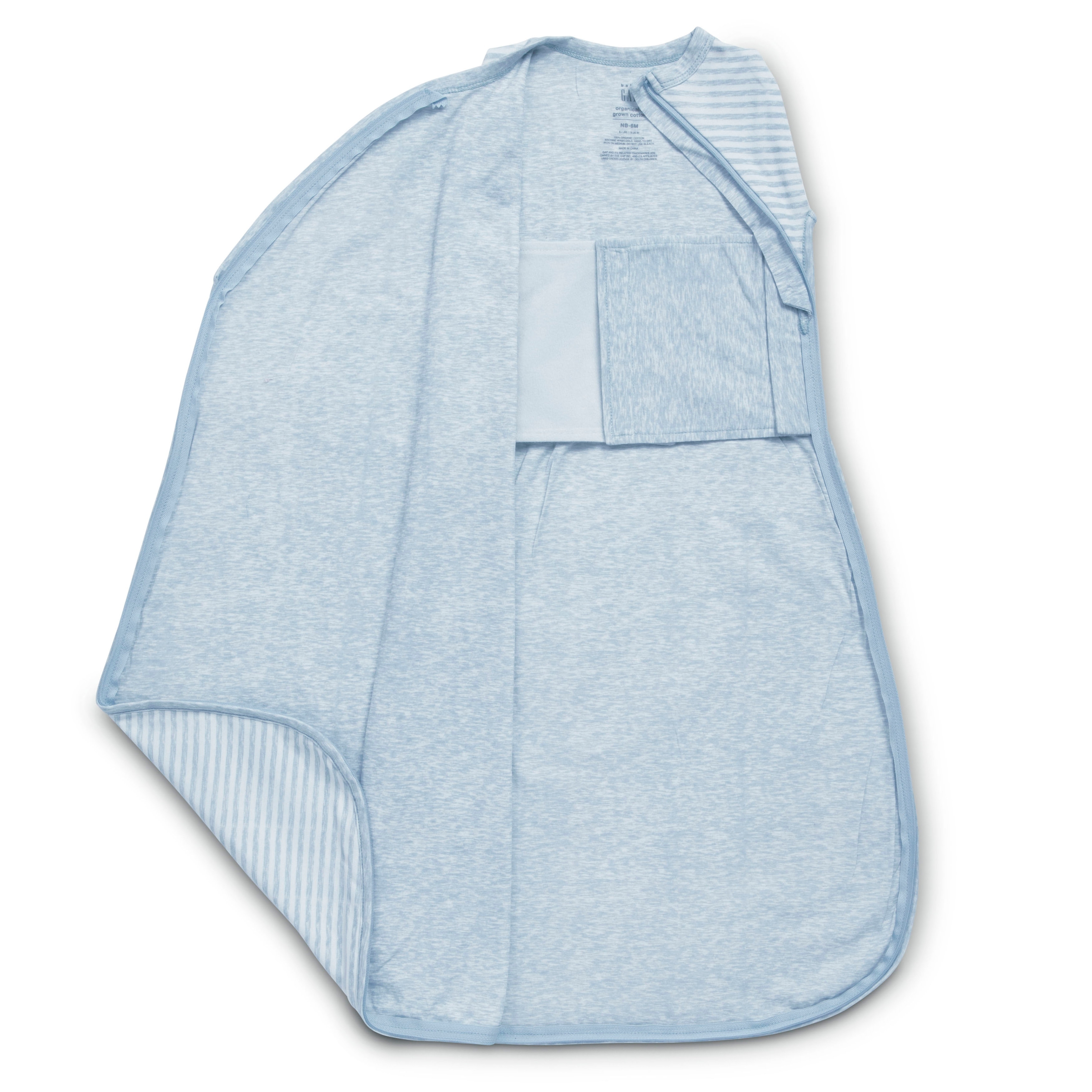 TrueSleep Sleep Sack with Built In Swaddle Blue