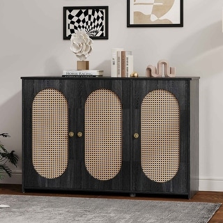 Traditional 3-Door Sideboard with Adjustable Shelves