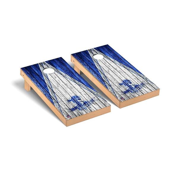 slide 2 of 5, Seton Hall University Pirates Weathered Cornhole Board Set