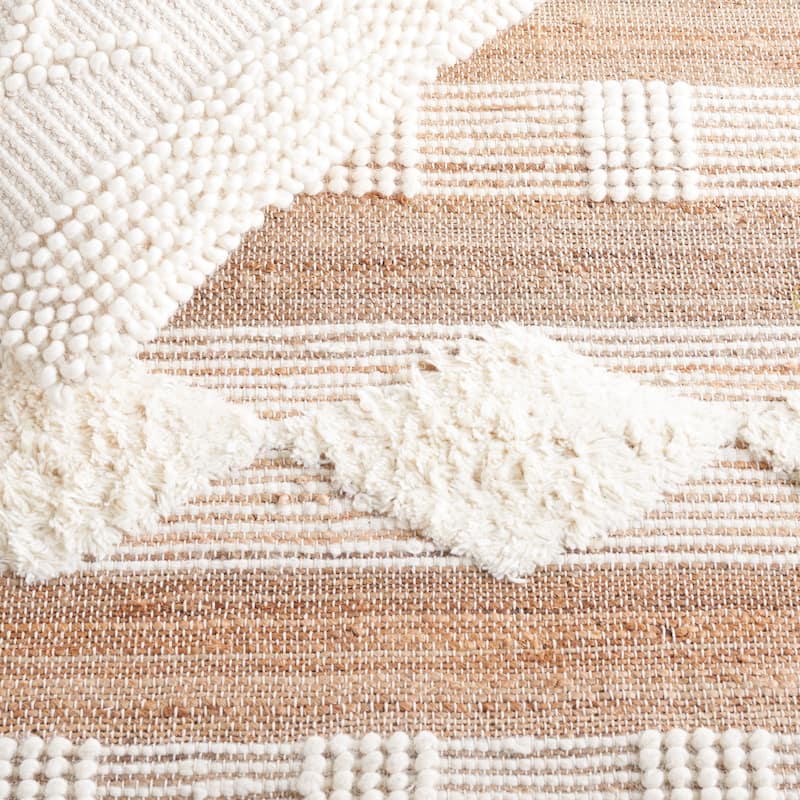 SAFAVIEH Flatweave Natural Fiber Verdiana Jute & Wool Rug