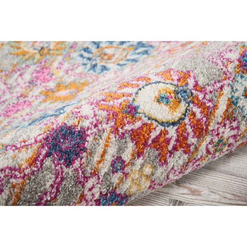 Nourison Passion Boho French Country Floral Area Rug.