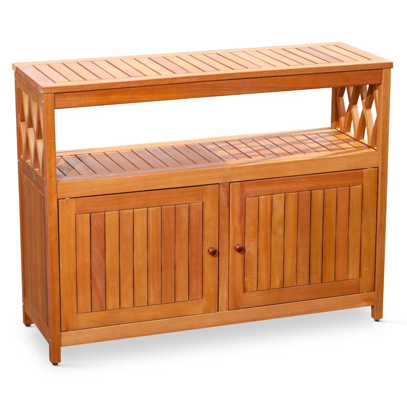 DTY Outdoor Living Longs Peak Eucalyptus Sideboard - Natural Oil
