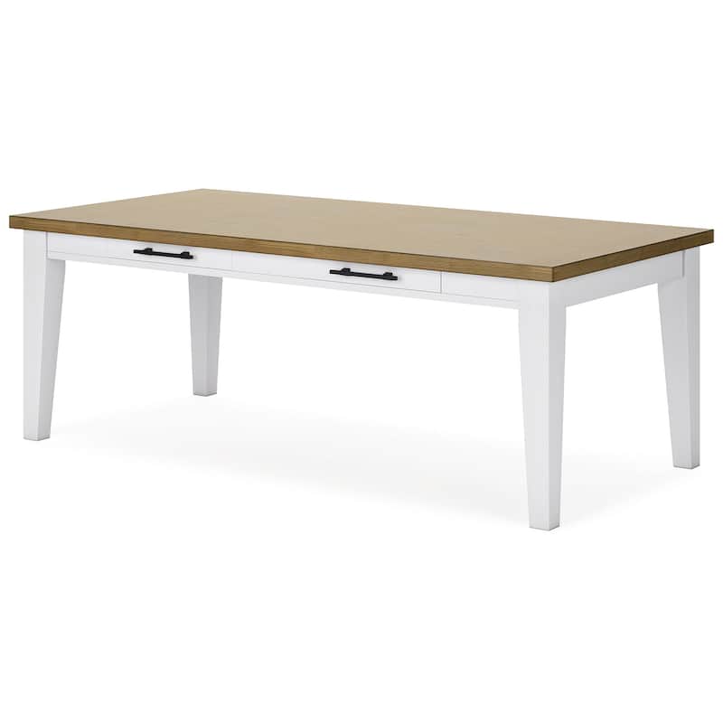 Signature Design by Ashley Ashbryn White/Brown Dining Table and 8 Chairs