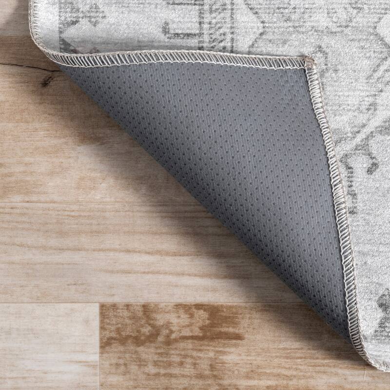 Nuloom Krystin SpinClean Distressed Machine Washable Area Rug
