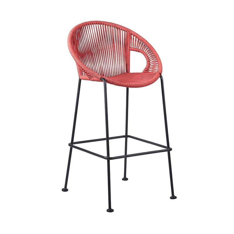 Acapulco Indoor Outdoor Steel and Rope Bar/Counter Stool