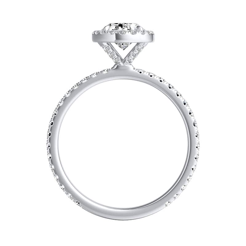 Auriya 14k Gold 1ctw Oval-cut Halo Diamond Engagement Ring (I-J, I1-I2)