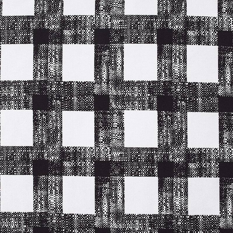 DriftAway Checked Plaid Printed Pattern Farmhouse Lined Blackout Rod Pocket Window Curtain Valance - 52" width x 18 " length