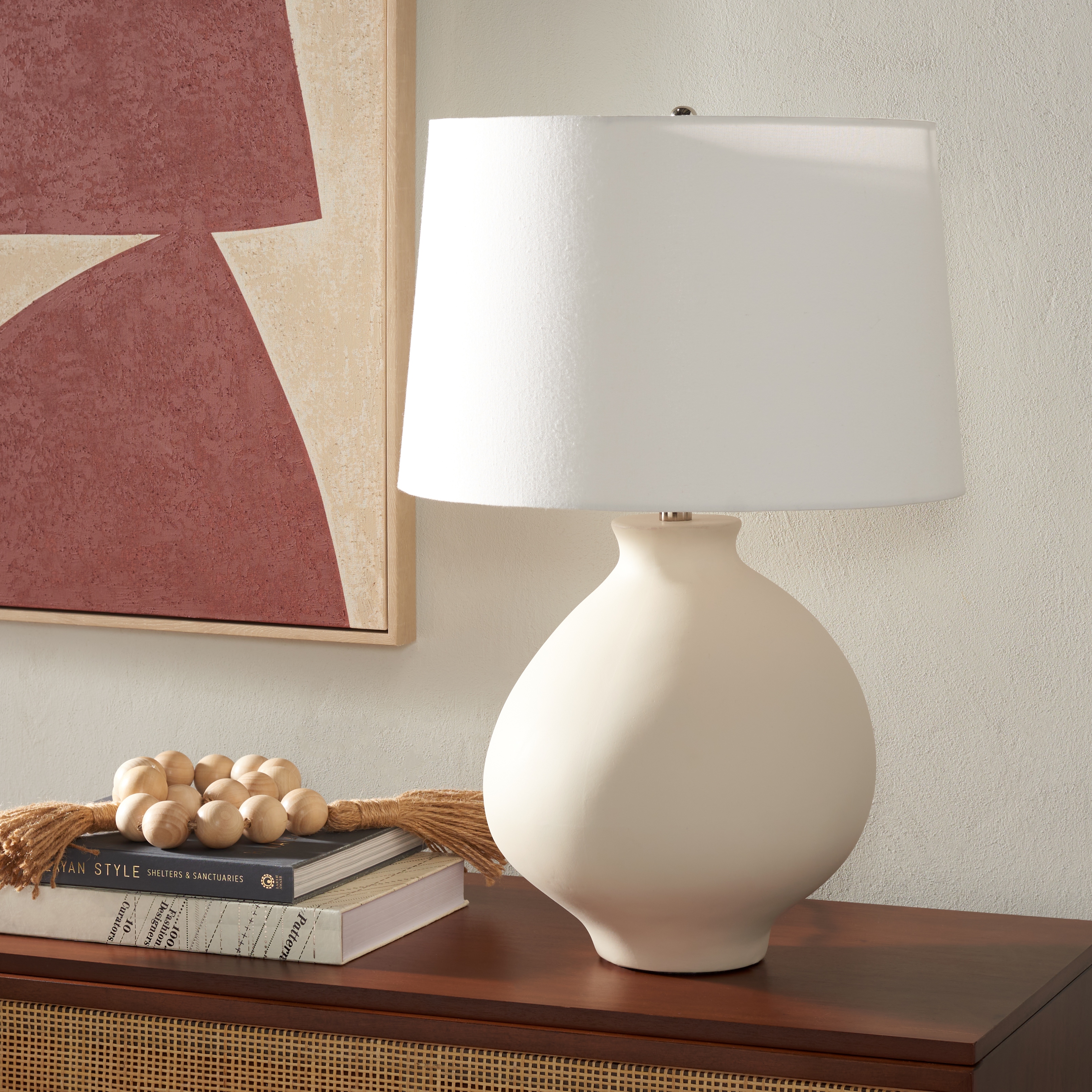 SAFAVIEH Home Lighting Collection Costa 26 Shabby Chic Table Lamp 17 W x 17 D x 26 H