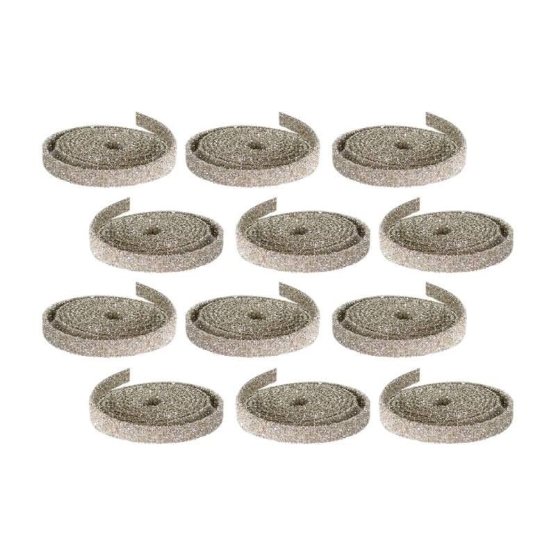 Champagne Glitter Rope Ribbon (Set of 12 Rolls) - N/A
