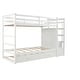 preview thumbnail 13 of 22, Harper & Bright Designs Twin over Twin Bunk Bed with Trundle and Staircase