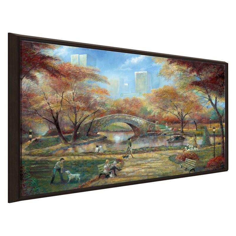 "Dog Park" by Ruane Manning Print on Floating Canvas
