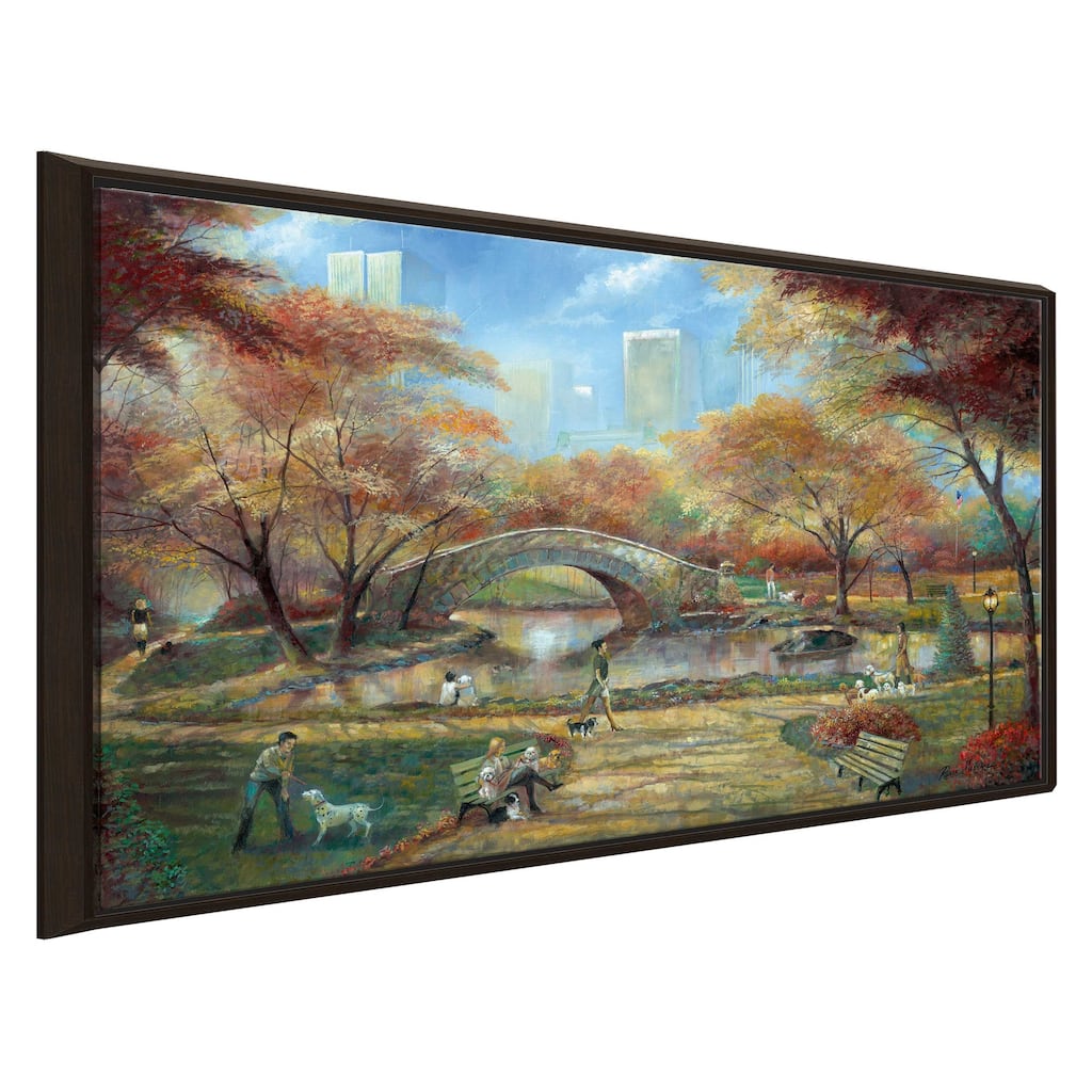 "Dog Park" by Ruane Manning Print on Floating Canvas