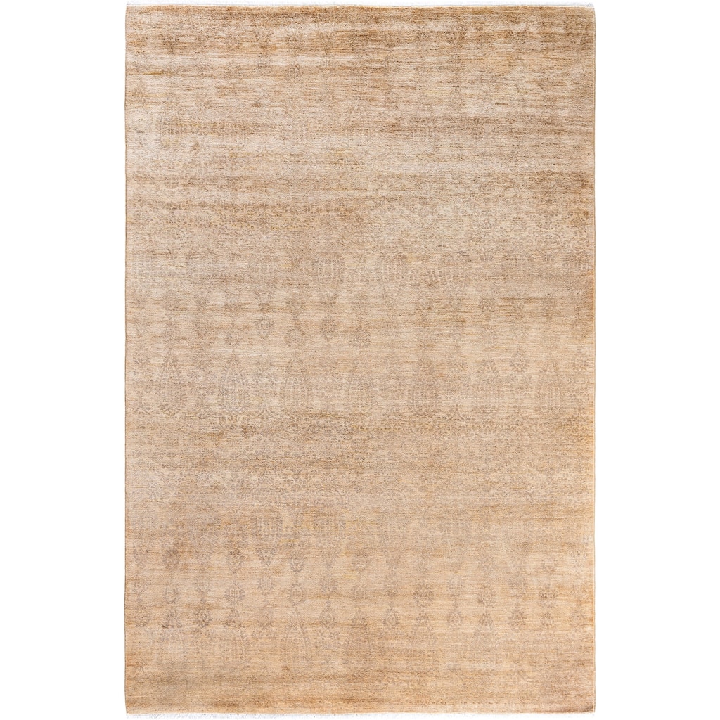 Overdyed One-of-a-Kind Hand-Knotted Area Rug - Beige - 6' 0" x 9' 1"