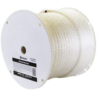 Wellington G1032S0250S Solid Braided Nylon Rope Spool, 1/2