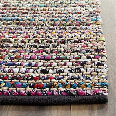 Accent Rug 2x3 - Handmade Cotton Jute Flatweave Area Rug for Entryway Living Room Bedroom - 36 x 24
