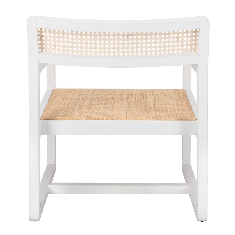 SAFAVIEH Elmina Cane Accent Chair - 27.8" x 25.5" x 29.3" - 28Wx26Dx29H