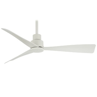 Minka Aire Simple Flat White 3 Blade 44 Inch LED Ceiling Fan