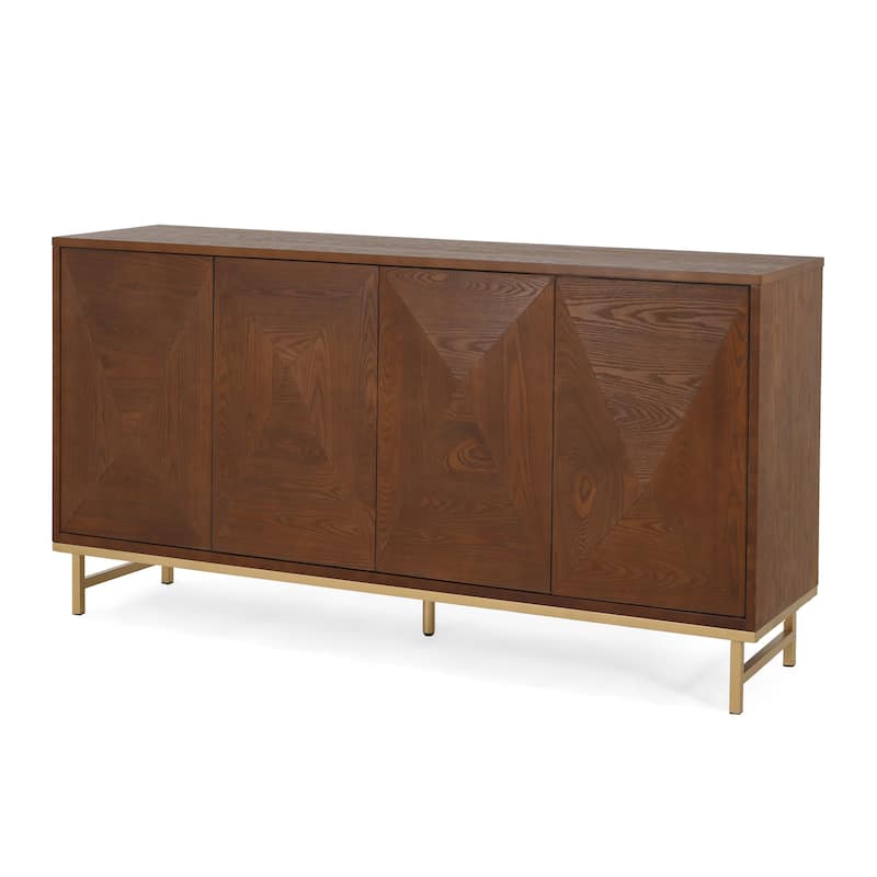 Christopher Knight Home - Tobias Wide Sideboard Buffet Cabinet for Stylish and Functional Storage