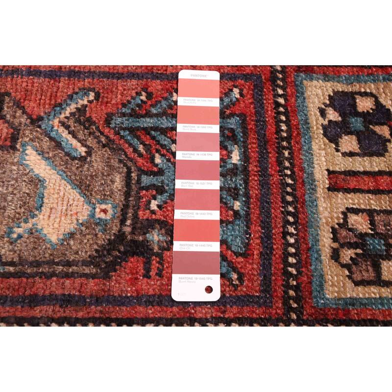 ECARPETGALLERY Hand-knotted Andelz Red Wool Rug - 4'0 x 6'11